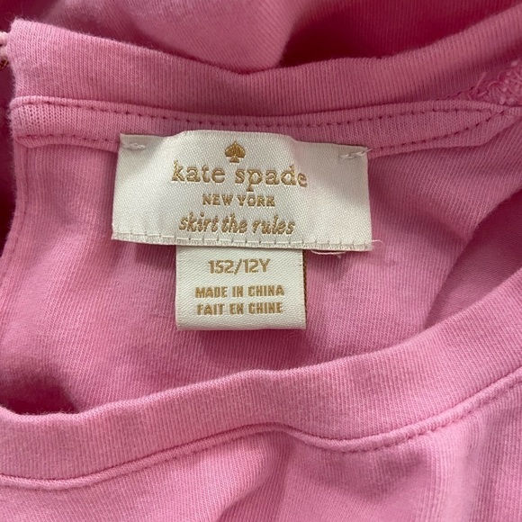 Kate Spade Girls Bubblegum Pink Embroidered Rose Dress - Picture 9 of 11